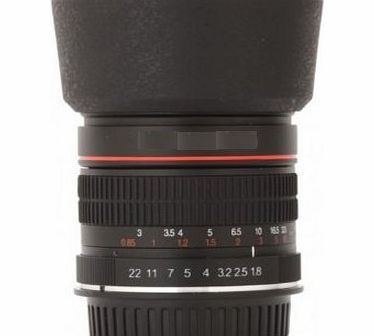 Power^UP 85mm f/1.8 Portrait Manual Focus Aspherical Medium Telephoto Lens For Nikon D40, D40x, D50, D60, D70, D70s, D80, D90, D100, D200, D300, D3000, D3100, D3200, D3300, D5000, D5100, D5200, D5300, D7000, D